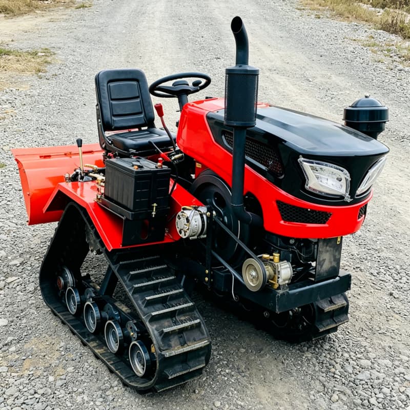 Farming Agriculture Equipment - Traktor Rotary Mini Beroda Rantai Kustomisasi