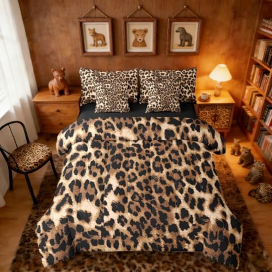 Set Sprei Leopard Print Bed in - Farming Africa ulasan dan harga