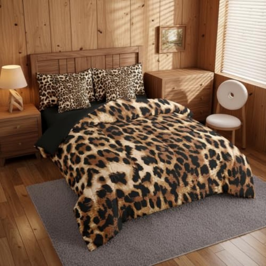 Set Sprei Leopard Print Bed in - Farming Africa ulasan dan harga
