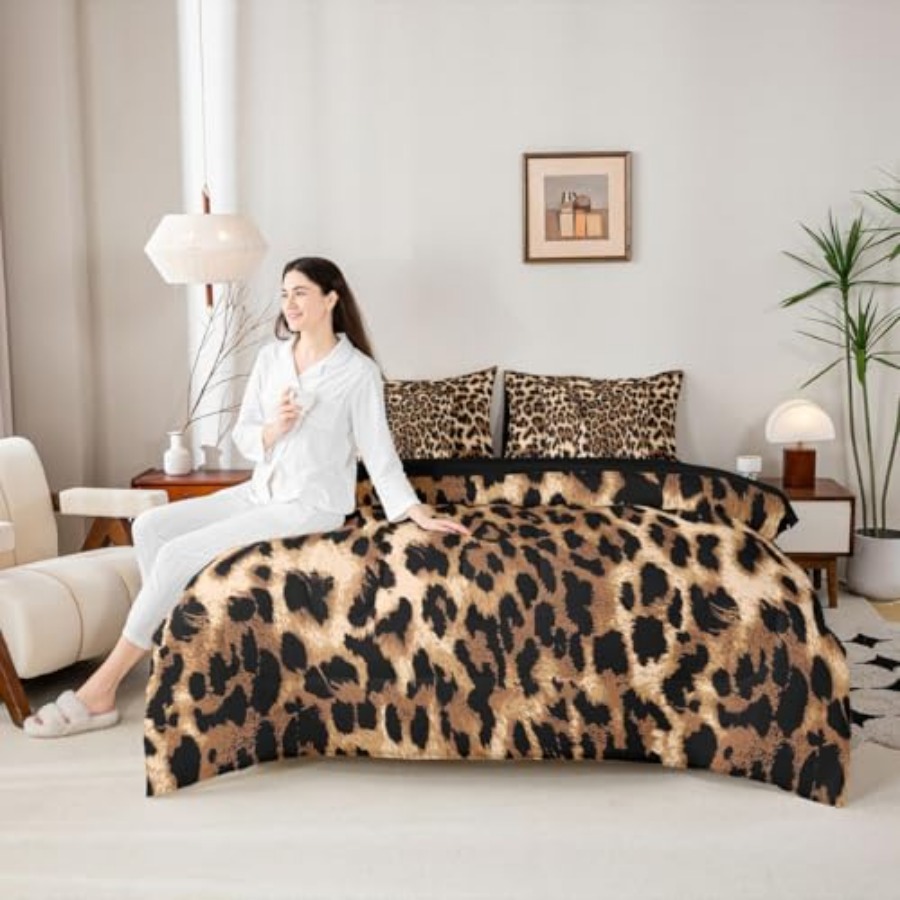 Set Sprei Leopard Print Bed in - Farming Africa ulasan dan harga