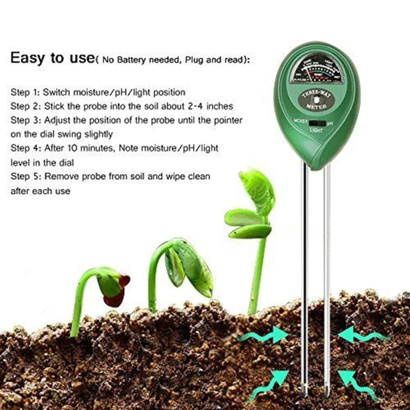 Alat Ukur PH Taman 3in1, Pengu - Soil Moisture Sensor ulasan dan harga