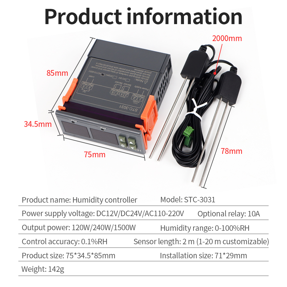 Pengendali kelembaban tanah, S - Soil Moisture Sensor ulasan dan harga