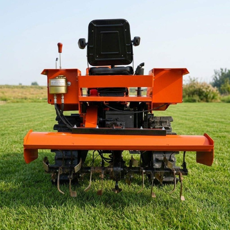 Traktor Crawler 4WD Rotary Til - Farming Agriculture Equipment ulasan dan harga
